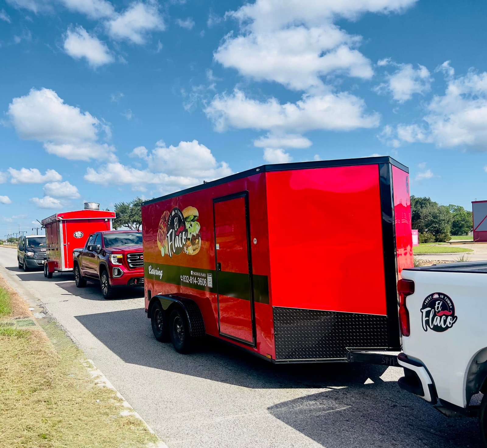 Tacos El Flaco catering trailer